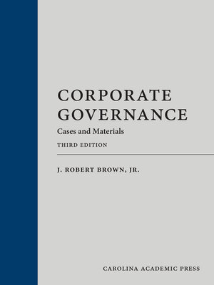 cover image of Corporate Governance